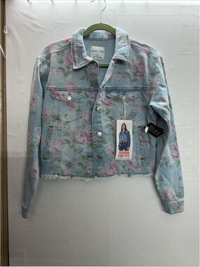 Celebrity Pink Floral Denim Jacket Size S